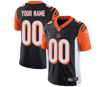 Youth Cincinnati Bengals Customized Black Team Color Custom Football Jersey