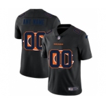 Men's Chicago Bears Custom Team Logo Dual Overlap Limited Football Jersey Black