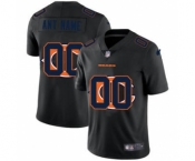 Men's Chicago Bears Custom Team Logo Dual Overlap Limited Football Jersey Black