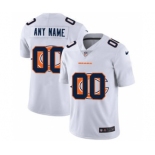 Men's Chicago Bears Custom White Team Logo Dual Overlap Limited Football Jersey