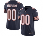 Men's Chicago Bears Customized Navy Blue Team Color Vapor Untouchable Custom Limited Football Jersey