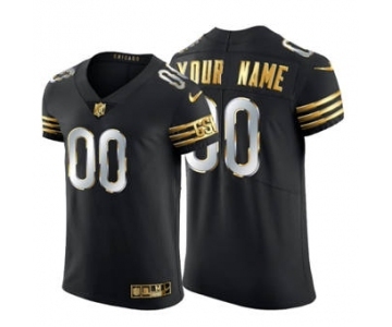 Men's Chicago Bears Custom Black Edition Vapor Untouchable Elite Football Jersey