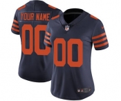 Women's Chicago Bears Navy Blue Alternate Customized Jersey