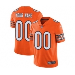 Youth Chicago Bears Customized Orange Alternate Custom Football Jersey