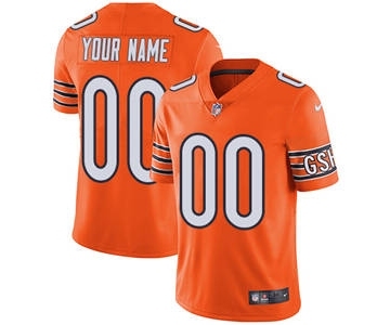 Youth Chicago Bears Customized Orange Alternate Custom Football Jersey