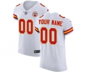 Men's Kansas City Chiefs Customized White Vapor Untouchable Custom Elite Football Jersey