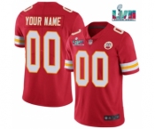 Men's Kansas City Chiefs ACTIVE PLAYER Custom Red Super Bowl LVII Patch Vapor Untouchable Limited Stitched Jersey