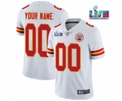 Men's Kansas City Chiefs ACTIVE PLAYER Custom White Super Bowl LVII Patch Vapor Untouchable Limited Stitched Jersey