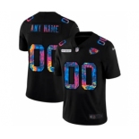 Men's Kansas City Chiefs Custom Multi-Color Black 2020 Crucial Catch Vapor Untouchable Limited Football Jersey