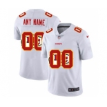 Men's Kansas City Chiefs Custom White Team Logo Dual Overlap Limited Football Jersey