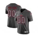 Men's Kansas City Chiefs Customized Gray Static Vapor Untouchable Limited Football Jersey