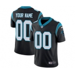 Men's Carolina Panthers Customized Black Team Color Vapor Untouchable Custom Limited Football Jersey