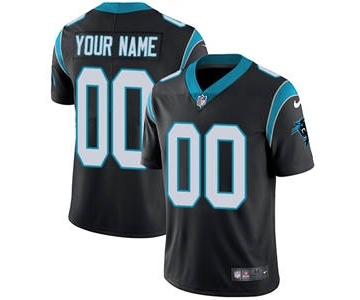 Men's Carolina Panthers Customized Black Team Color Vapor Untouchable Custom Limited Football Jersey