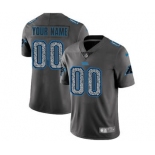 Men's Carolina Panthers Customized Gray Static Vapor Untouchable Custom Limited Football Jersey