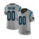 Men's Carolina Panthers Customized Silver Stitched Football Limited Inverted Legend Jersey