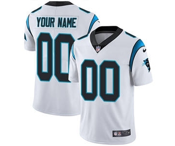 Men's Carolina Panthers Customized White Vapor Untouchable Custom Limited Football Jersey