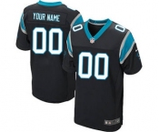 Men's Carolina Panthers Customized Black Team Color Custom Elite Football Jersey