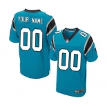 Men's Carolina Panthers Customized Blue Alternate Custom Elite Football Jersey