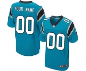 Men's Carolina Panthers Customized Blue Alternate Custom Elite Football Jersey