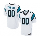 Men's Carolina Panthers Customized White Custom Elite Football Jersey