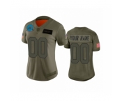 Women's Carolina Panthers Customized Camo 2019 Salute to Service Limited Jersey