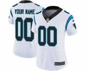 Women's Carolina Panthers White Road Customized Jersey