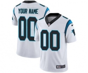 Youth Carolina Panthers Customized White Custom Football Jersey