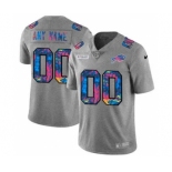 Men's Buffalo Bills Custom Multi-Color Greyheather 2020 Crucial Catch Vapor Untouchable Limited Football Jersey