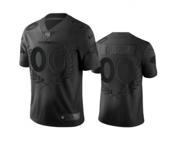 Men's Broncos Custom Black Stitched Olive Branch MVP Edition Limited Jersey