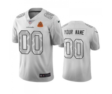 Men's Broncos Customized Vapor Limited City Edition White Jersey