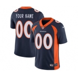 Men's Denver Broncos Customized Navy Blue Alternate Vapor Untouchable Custom Limited Football Jersey