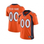 Men's Denver Broncos Customized Orange Team Color Vapor Untouchable Custom Limited Football Jersey