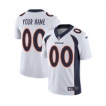 Men's Denver Broncos Customized White Vapor Untouchable Custom Limited Football Jersey