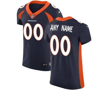 Men's Denver Broncos Customized Navy Blue Alternate Vapor Untouchable Custom Elite Football Jersey