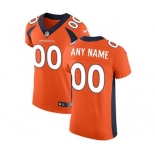 Men's Denver Broncos Customized Orange Team Color Vapor Untouchable Custom Elite Football Jersey