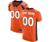 Men's Denver Broncos Customized Orange Team Color Vapor Untouchable Custom Elite Football Jersey