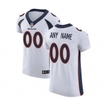 Men's Denver Broncos Customized White Vapor Untouchable Custom Elite Football Jersey