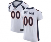 Men's Denver Broncos Customized White Vapor Untouchable Custom Elite Football Jersey