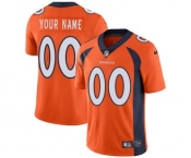 Youth Denver Broncos Customized Orange Team Color Custom Football Jersey