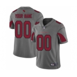 Men's Arizona Cardinals Customized Silver Stitched Football Limited Inverted Legend Jersey