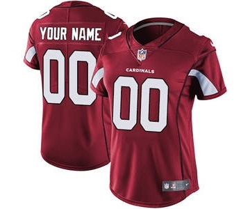 Women's Arizona Cardinals Red Home Customized Jersey