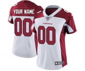 Women's Arizona Cardinals White Road Customized Jersey