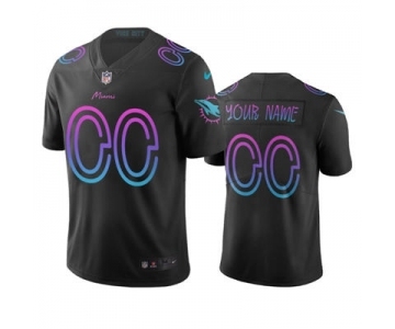 Men's Dolphins Customized Vapor Limited City Edition Black Jersey