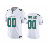 Men's Miami Dolphins Active Player Custom White 2023 F.U.S.E Vapor Limited Stitched Football Jersey