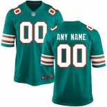 Men's Miami Dolphins Nike Aqua Customized Throwback Jersey