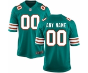 Men's Miami Dolphins Nike Aqua Customized Throwback Jersey