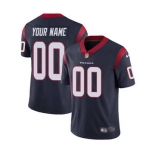 Men's Houston Texans Customized Navy Blue Team Color Vapor Untouchable Custom Limited Football Jersey