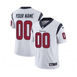 Men's Houston Texans Customized White Vapor Untouchable Custom Limited Football Jersey