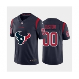 Men's Texans Custom Navy Blue Football Team Big Logo Fashion Vapor Limited Jersey