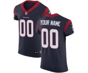 Men's Houston Texans Customized Navy Blue Team Color Vapor Untouchable Custom Elite Football Jersey